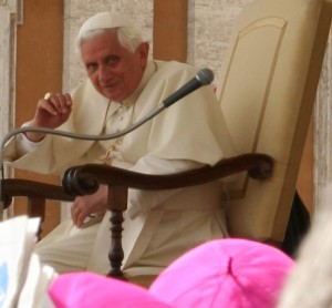 Pope B trying to get Denise's attention